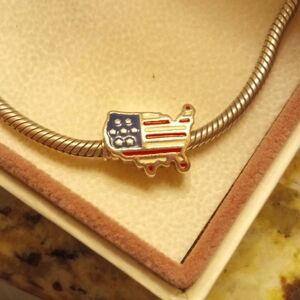 Pandora USA Map of the States Charm